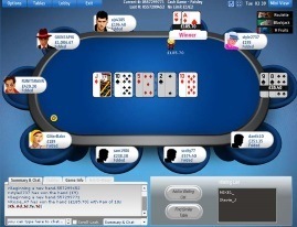 Sky Poker table