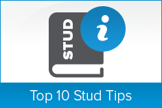 Top 10 Stud Tips