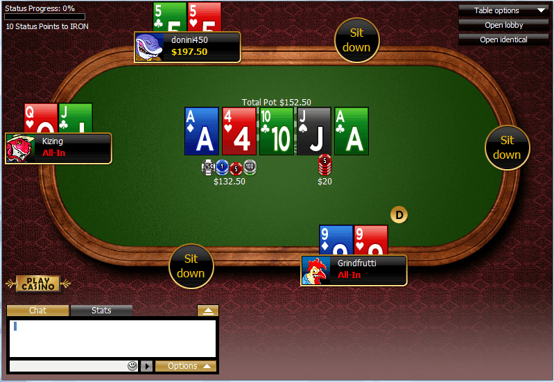 888 Poker Friend's List screenshot