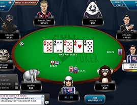 Full Tilt Poker table