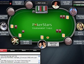 PokerStars table