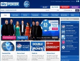 Sky Poker lobby