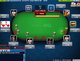 William Hill table